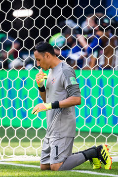 Goalkeeper Keylor Navas of Costa Rica