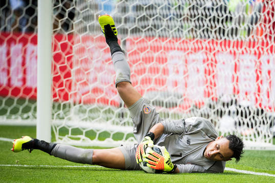 Goalkeeper Keylor Navas of Costa Rica