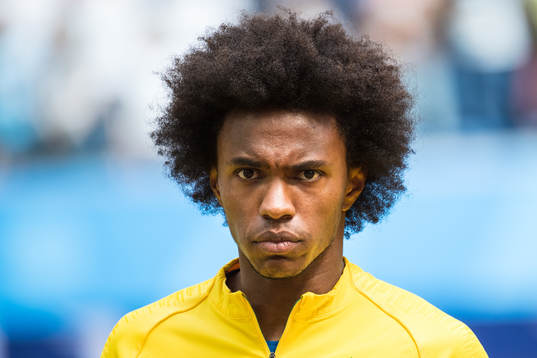 Willian of Brazil prior the FIFA World Cup group stage