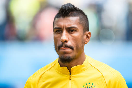Paulinho of Brazil prior the FIFA World Cup group stage
