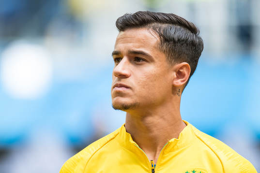 Philippe Coutinho of Brazil prior the FIFA World Cup group