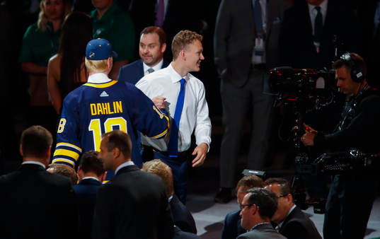 Number one overall pick Rasmus Dahlin of Sweden (Buffalo