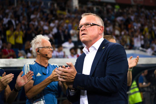 head coach Janne Andersson of Sweden