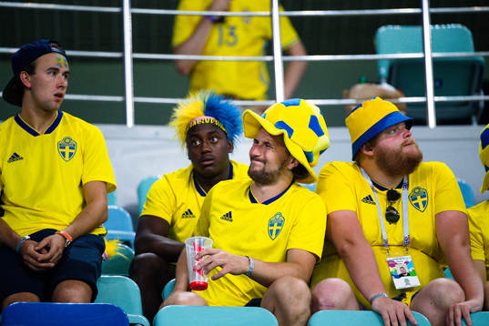Swedish Ice Hockey player Filip Forsberg looks dejected