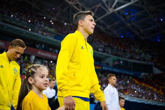 Victor Nilsson Lindelöf of Sweden prior the FIFA World Cup