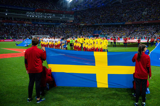 Starting Eleven of Sweden prior the FIFA World Cup group