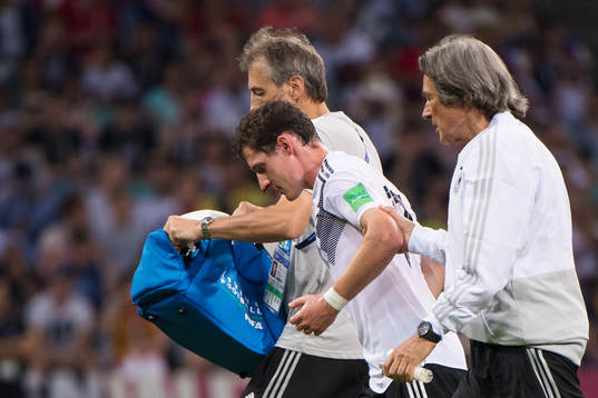 Sebastian Rudy of Germany bleeding