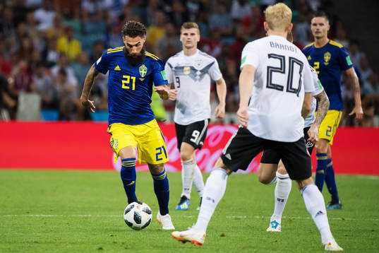 Jimmy Durmaz of Sweden