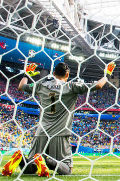 Goalkeeper Keylor Navas of Costa Rica prior the second half