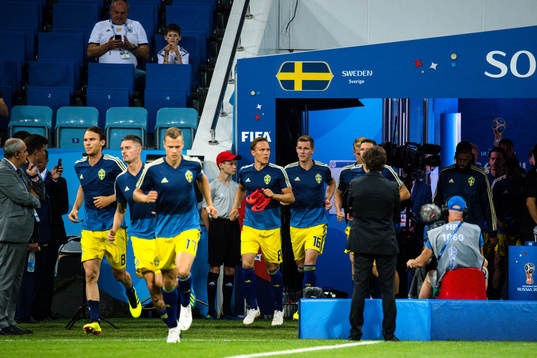 Players of Sweden prior the FIFA World Cup group stage
