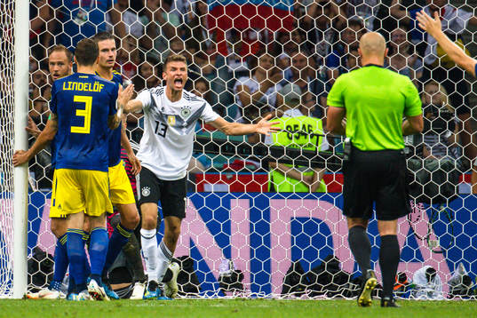 Thomas Müller  of Germany reacts