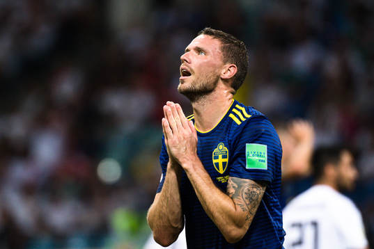 Marcus Berg of Sweden looks dejected