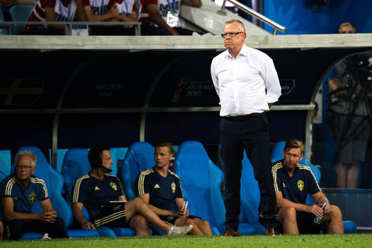 head coach Janne Andersson of Sweden