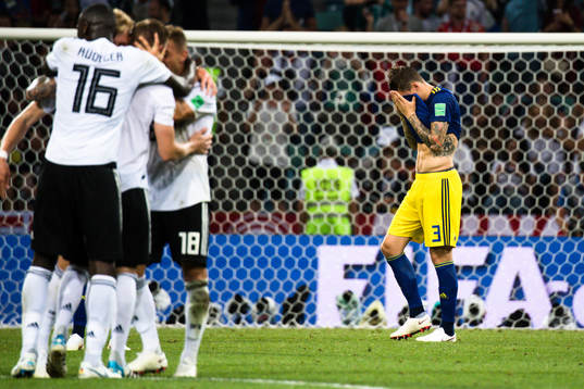 Victor Nilsson Lindelöf of Swedenlooks dejected