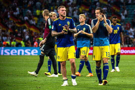 John Guidetti Gustav Svensson of Sweden