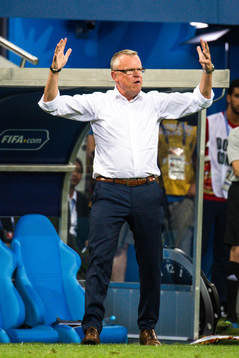 head coach Janne Andersson of Sweden