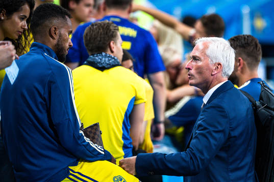 Isaac Kiese Thelin and Håkan Sjöstrand of Sweden