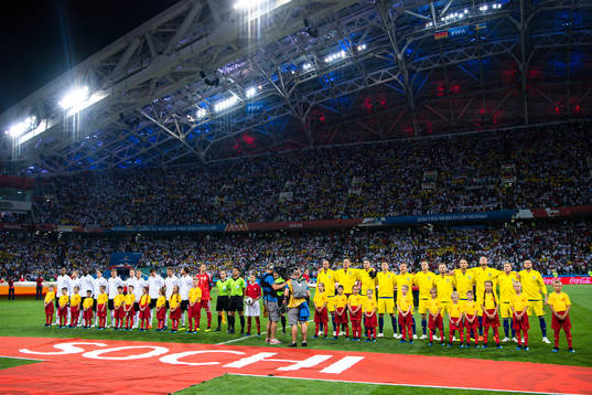 Starting eleven of Sweden and Germany prior the FIFA World