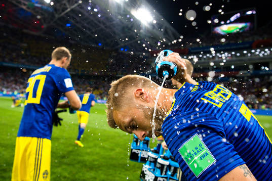 Sebastian Larsson of Sweden prior the FIFA World Cup group
