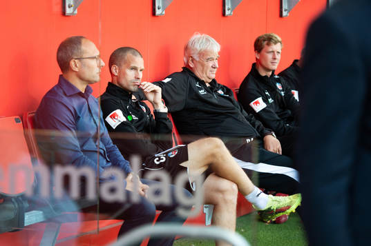 Helsingborgs tränare Per-Ola Ljung, Christoffer Andersson