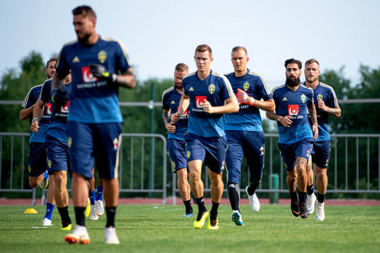Jimmy Durmaz of the Swedish national football team at a