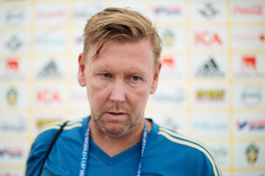 Assistant coach Peter Wettergren of the Swedish national