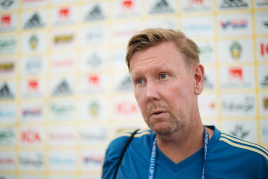 Assistant coach Peter Wettergren of the Swedish national