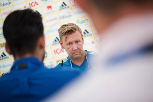 Assistant coach Peter Wettergren of the Swedish national