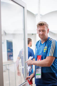 Assistant coach Peter Wettergren of the Swedish national