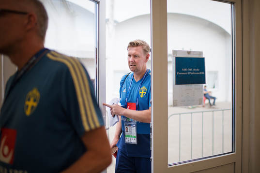 Assistant coach Peter Wettergren of the Swedish national