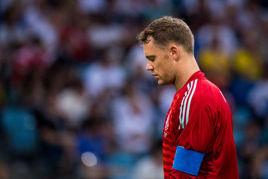 Goalkeeper Manuel Neuer of Germany looks dejected