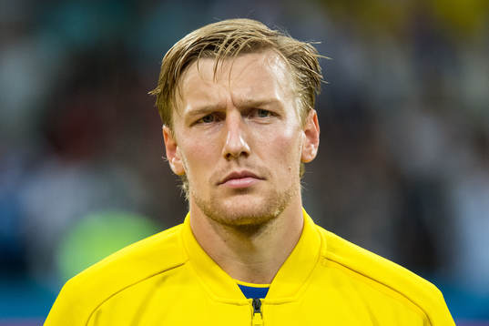 Emil Forsberg of Sweden prior the FIFA World Cup group