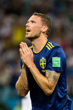 Marcus Berg of Sweden reacts