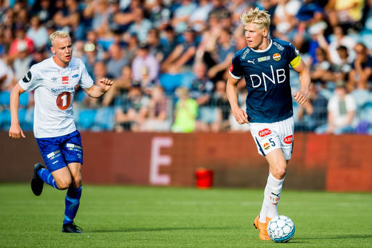 Sondre Sørløkk of Ranheim and Jakob Glesnes of