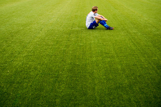 Kristoffer Løkberg of Ranheim looks dejected
