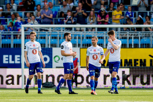 Eirik Valla Dønnem of Ranheim looks dejected