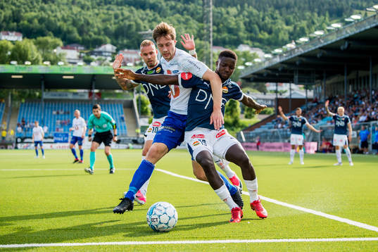 Marcus Pedersen of Strømsgodset, Daniel Kvande of Ranheim