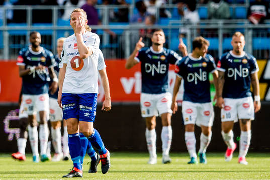 Øyvind Storflor of Ranheim looks dejected