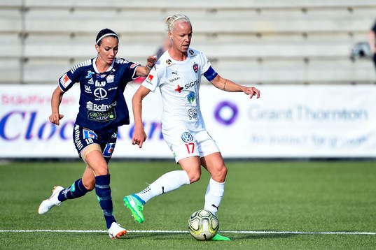 Linköpings Kosovare Asllani och Rosengårds Caroline Seger
