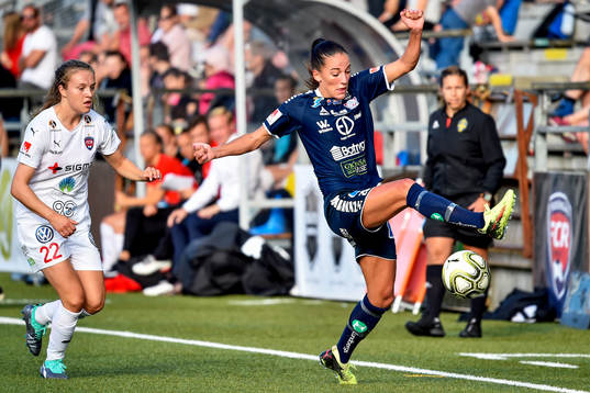 Rosengårds Fiona Brown och Linköpings Anna Oskarsson