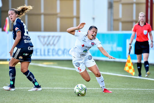 Linköpings Filippa Angeldal och Rosengårds Alexandra Lowe
