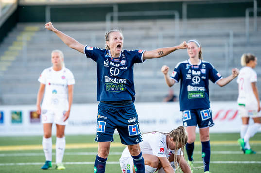 Linköpings Lisa Lantz jublar