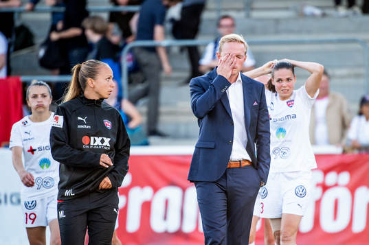 Rosengårds fystränare Malin Levenstad och tränare Jonas