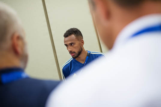 Isaac Kiese Thelin of the Swedish national football team at