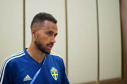 Isaac Kiese Thelin of the Swedish national football team at