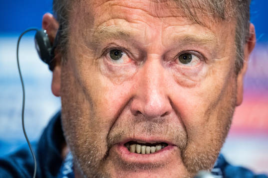 Head coach Åge Hareide of Denmark