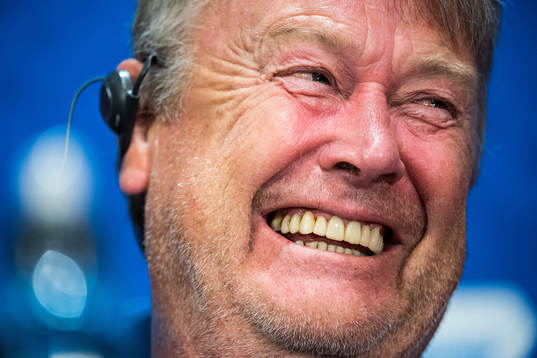 Head coach Åge Hareide of Denmark