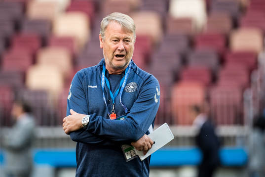 Head coach Åge Hareide of Denmark