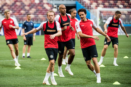 Michael Krohn-Dehli and Thomas Delaney of Denmark