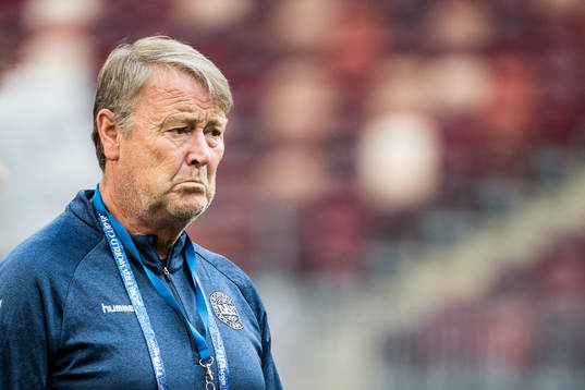 Head coach Åge Hareide of Denmark